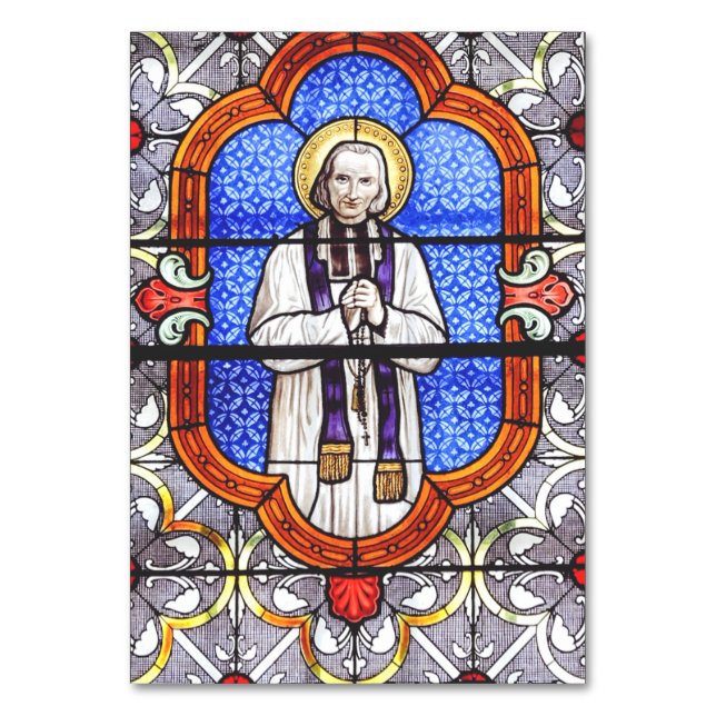 Saint Jean Baptiste Marie Vianney  Table Number (Front)