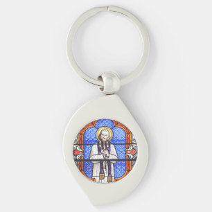 Saint Jean Vianney Premium Soul Guide Art Print Keychain