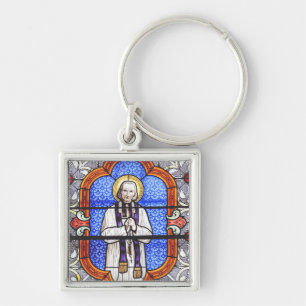 Saint Jean Vianney Premium Soul Guide Art Print Keychain