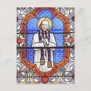 Saint Jean Vianney Premium Soul Guide Art Print Postcard