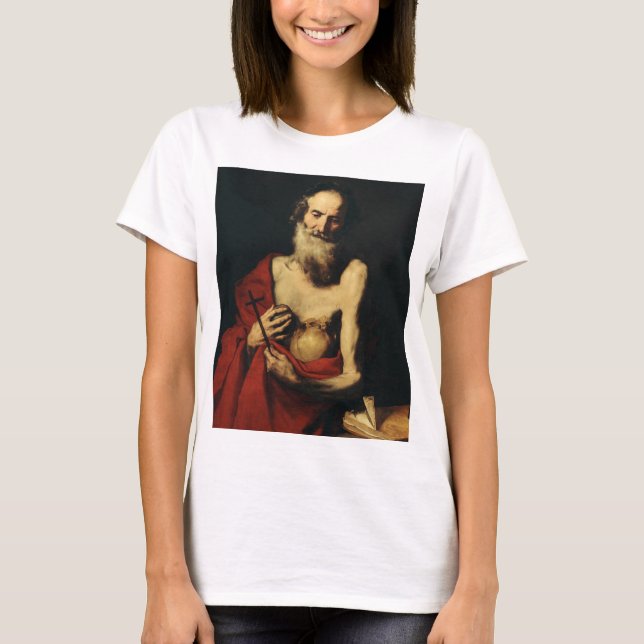 Saint Jerome by Jusepe de Ribera T-Shirt (Front)