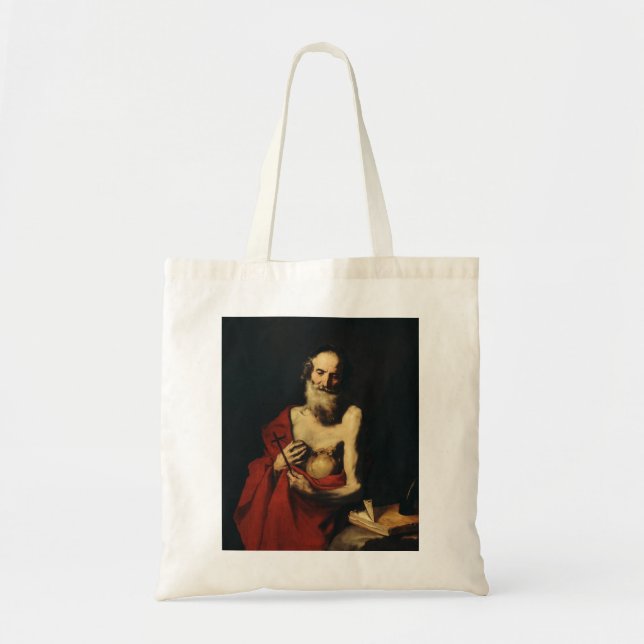 Saint Jerome by Jusepe de Ribera Tote Bag (Front)