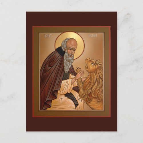 Saint Jerome Prayer Card