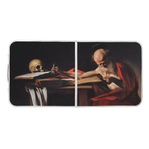 Saint Jerome Writing (by Caravaggio) Beer Pong Table