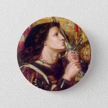 Saint Joan Of Arc Button by Xuxario at Zazzle