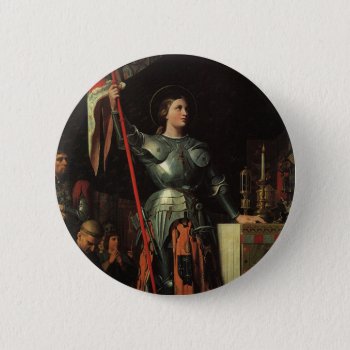 Saint Joan Of Arc Button by Xuxario at Zazzle