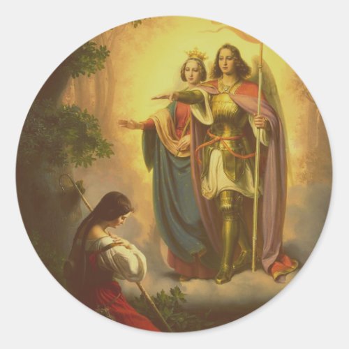 Saint Joan of Arc Classic Round Sticker