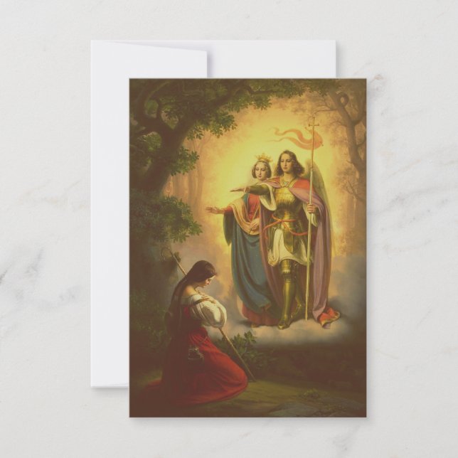 Saint Joan of Arc Heavenly Guidance Holy Card (Front)