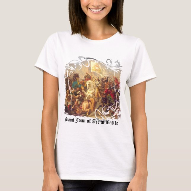 Saint Joan of Arc in Battle Women's Light T-Shirt (Front)