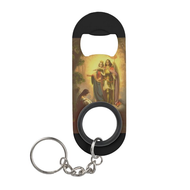 Saint Joan of Arc Keychain Bottle Opener (Front)