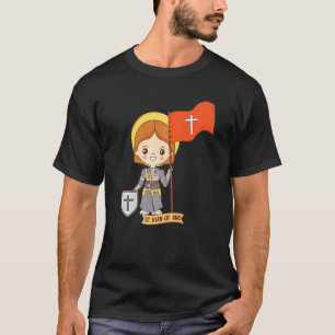 Saint Joan Of Arc Shield Vintage French Saint Cath T-Shirt