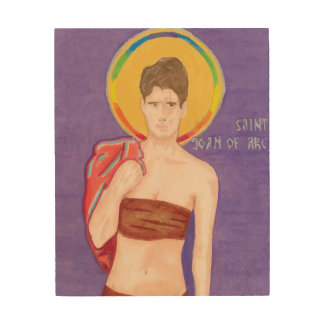 Saint Joan of Arc Wood Icon Wood Wall Art