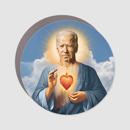 Saint Joe Biden Prayer Candle Car Magnet
