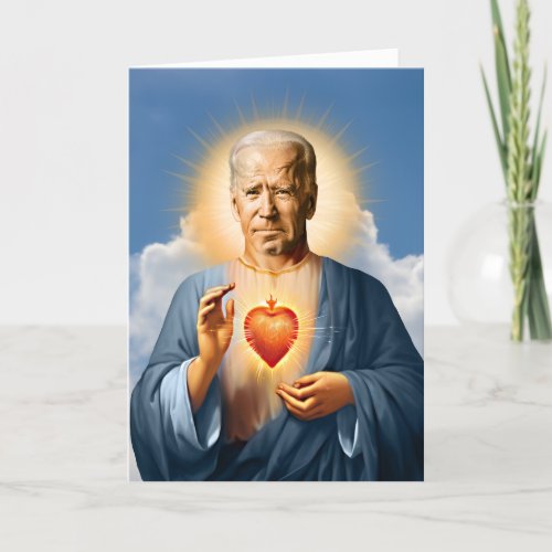 Saint Joe Biden Prayer Candle Card