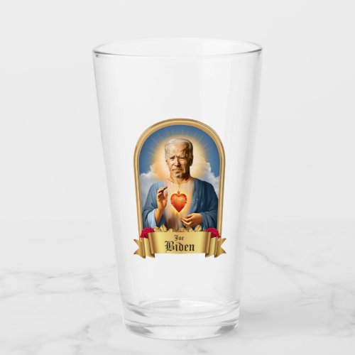 Saint Joe Biden Prayer Candle Glass