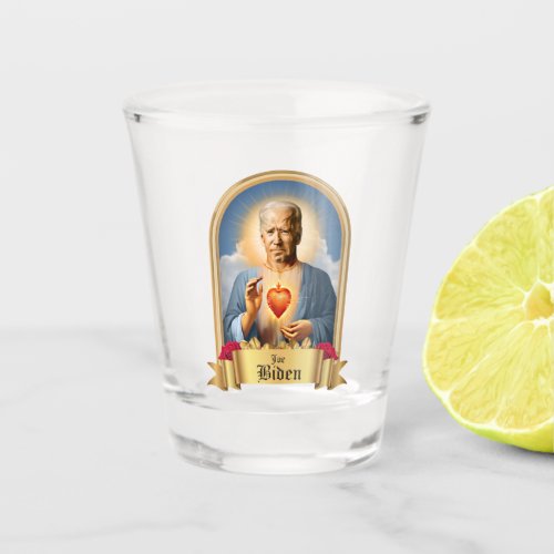 Saint Joe Biden Prayer Candle Shot Glass