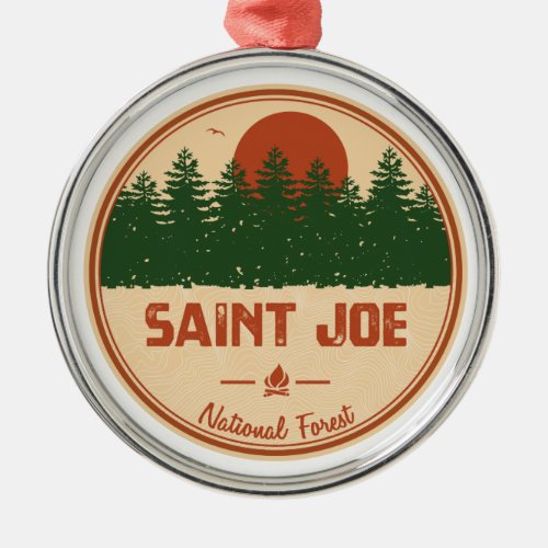 Saint Joe National Forest Metal Ornament
