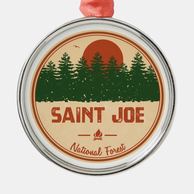 Saint Joe National Forest Metal Ornament (Front)