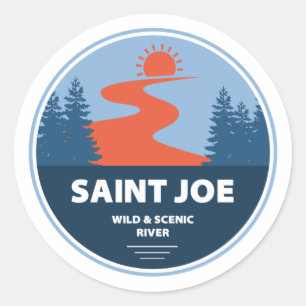 Saint Joe Wild And Scenic River Idaho Classic Round Sticker