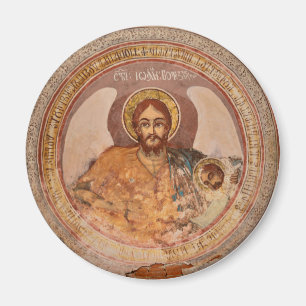 saint john baptist religion orthodox church icon o magnet