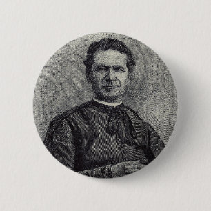 Saint John Bosco Patron of Youth Catholic Art Button