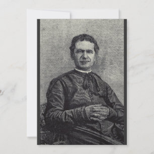 Saint John Bosco Patron of Youth Catholic Art Invitation