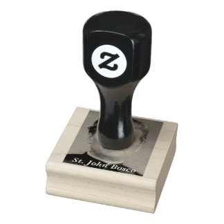 Saint John Bosco Portrait Rubber Stamp
