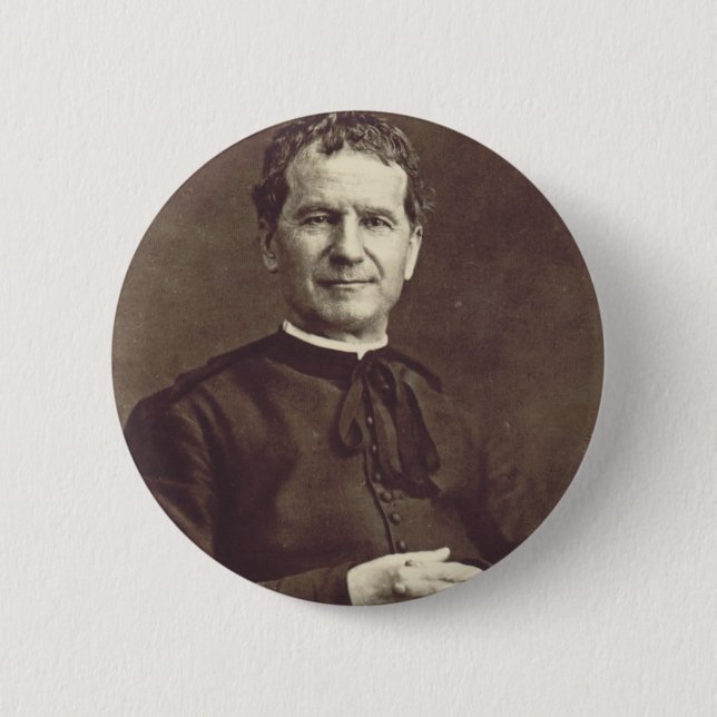 Saint John Bosco Priest and confessor Button (Front)