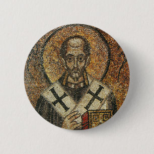 Saint John Chrysostom archbishop of Constantinople Button