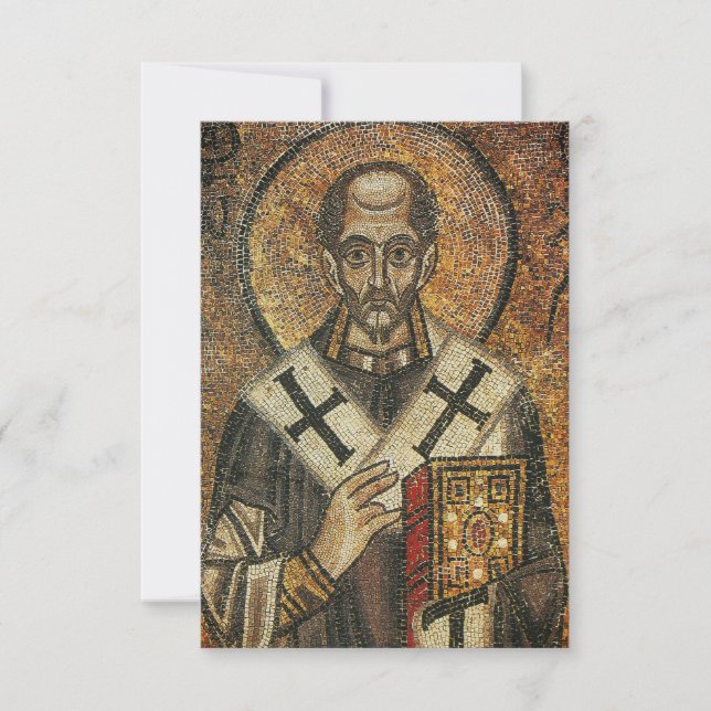 Saint John Chrysostom archbishop of Constantinople Thank You Card (Front)