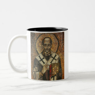 Saint John Chrysostom archbishop of Constantinople Two-Tone Coffee Mug