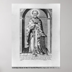 Saint John Chrysostome, 17th century Poster