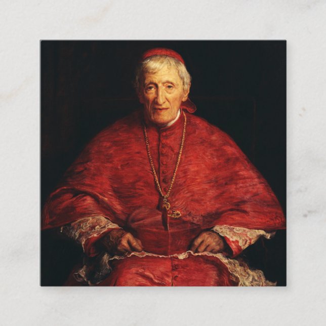 Saint John Henry Newman English theologian Square Business Card (Front)