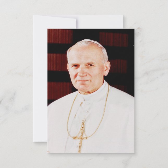 Saint John Paul II Holy Card (Front)
