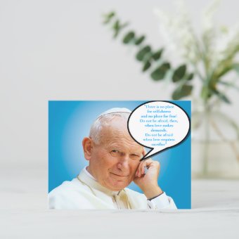 Saint John Paul II Karol Wojtyla Postcard | Zazzle