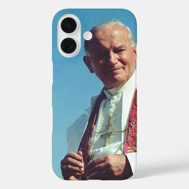 Saint John Paul II The Great Communicator Fine Art Case-Mate iPhone Case (Back)