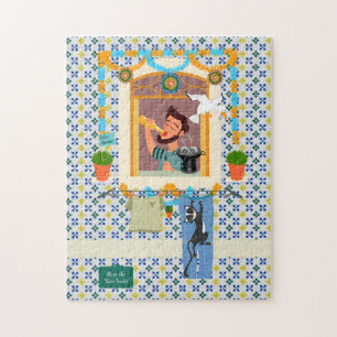 Saint John Portuguese Festa Neighbour Jigsaw Puzzle