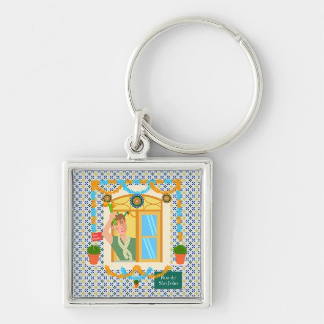 Saint John Portuguese Festa Neighbour Keychain (Front)