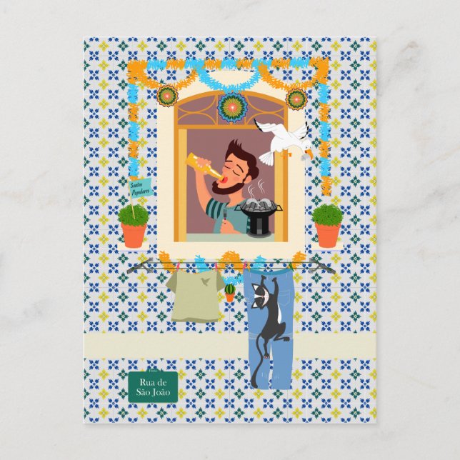 Saint John Portuguese Festa Neighbour Postcard (Front)