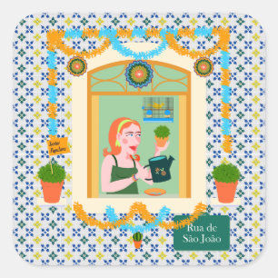 Saint John Portuguese Festa Neighbour Square Sticker