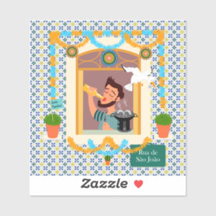 Saint John Portuguese Festa Neighbour Sticker