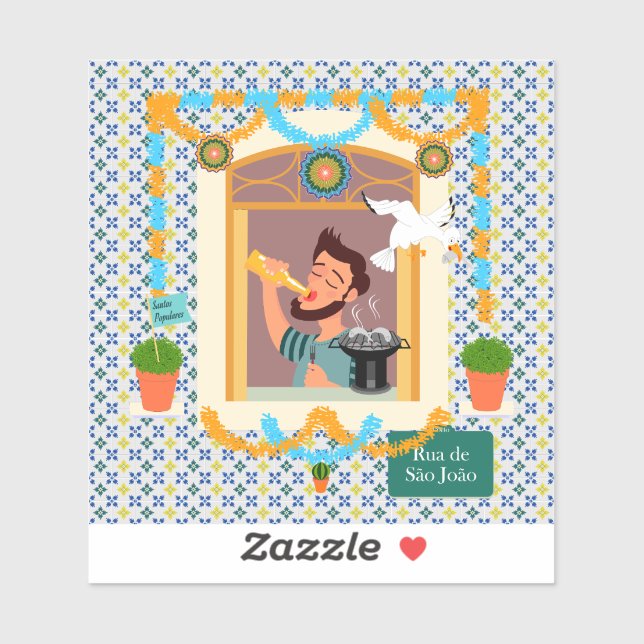 Saint John Portuguese Festa Neighbour Sticker (Sheet)