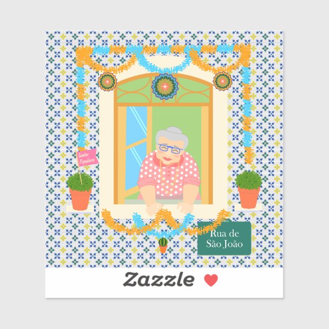 Saint John Portuguese Festa Neighbour Sticker (Sheet)