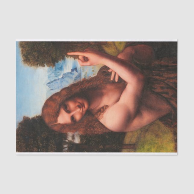 Saint John the Baptist, 1520 by Salai Tissue Paper (Front)