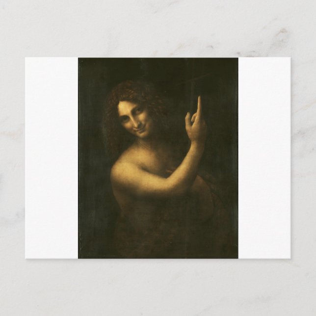 Saint John the Baptist by Leonardo da Vinci Postcard (Front)