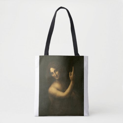 Saint John the Baptist by Leonardo da Vinci Tote Bag