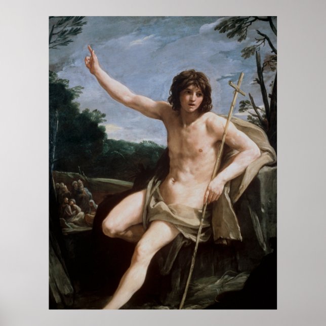 Saint John the Baptist in the Wilderness Poster (Front)