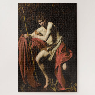 Saint John the Baptist in Wilderness - Caravaggio Jigsaw Puzzle