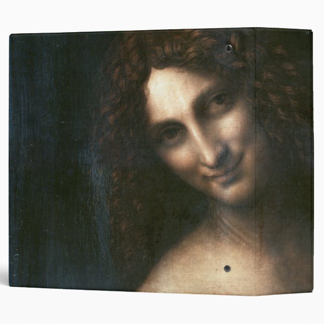 Saint John the Baptist, Leonardo da Vinci 3 Ring Binder (Back/Spine)