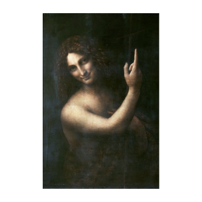 Saint John the Baptist, Leonardo da Vinci Acrylic Print (Front)